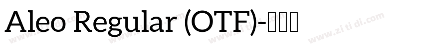 Aleo Regular (OTF)字体转换